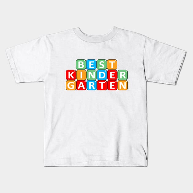 Best Kindergarten, Teacher Education, Back To School, Pre K Kids T-Shirt by DMS DESIGN